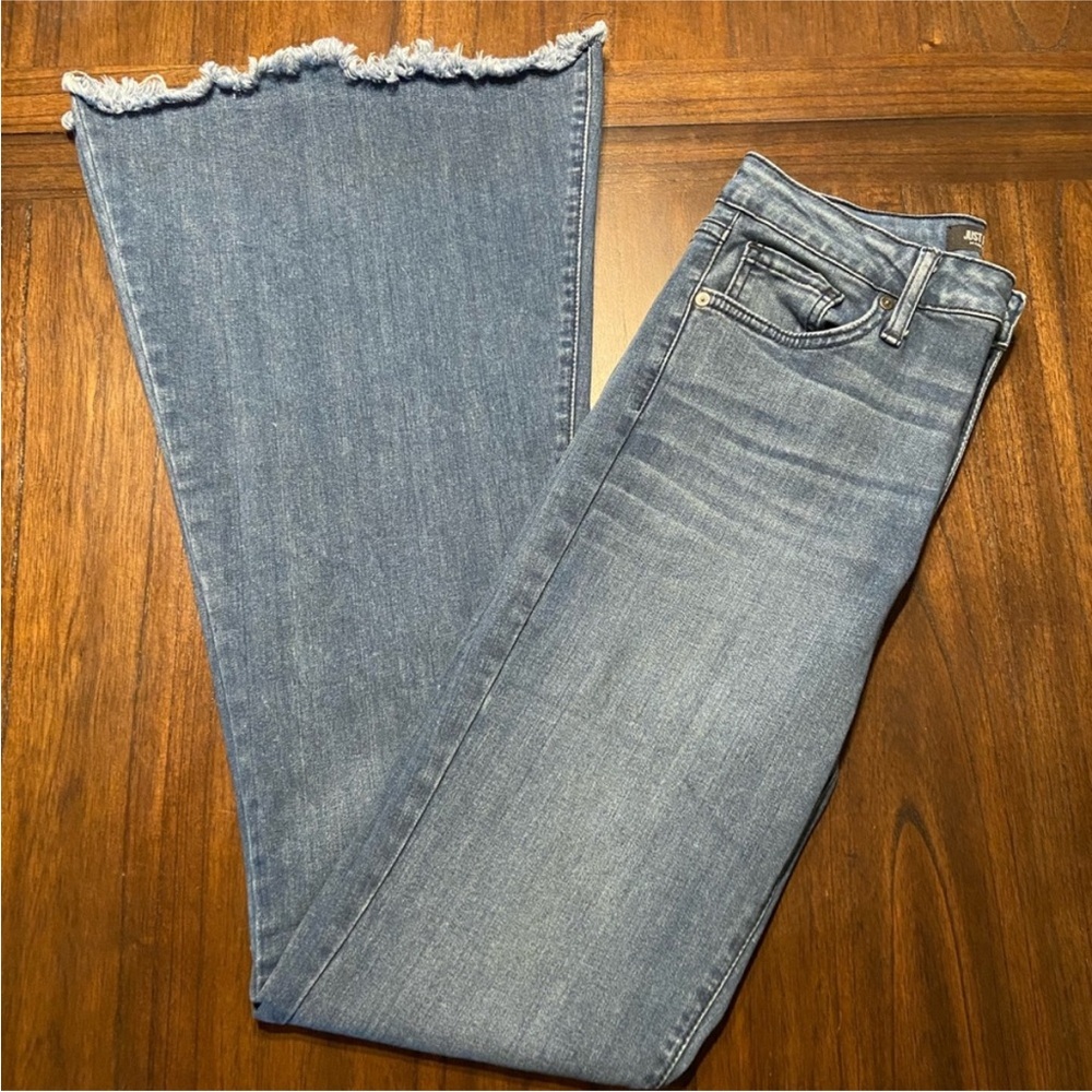 Just Black Light Blue Flare Jeans